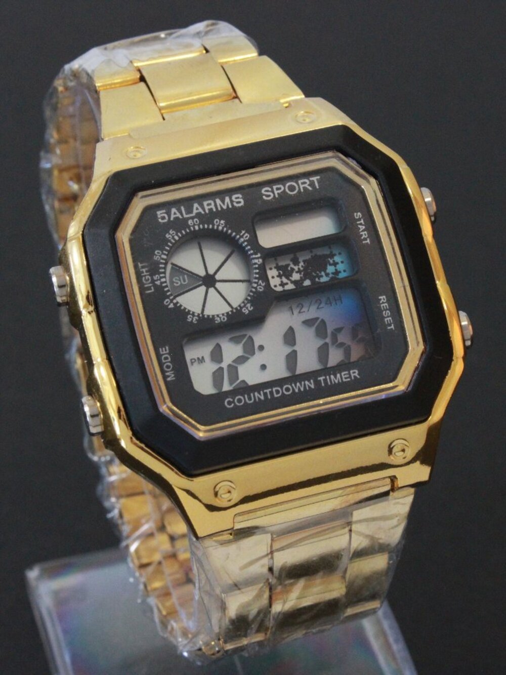 Royal Style Dual Time Alarm Stop Watch Count Down Timer - Picture 2 of 12